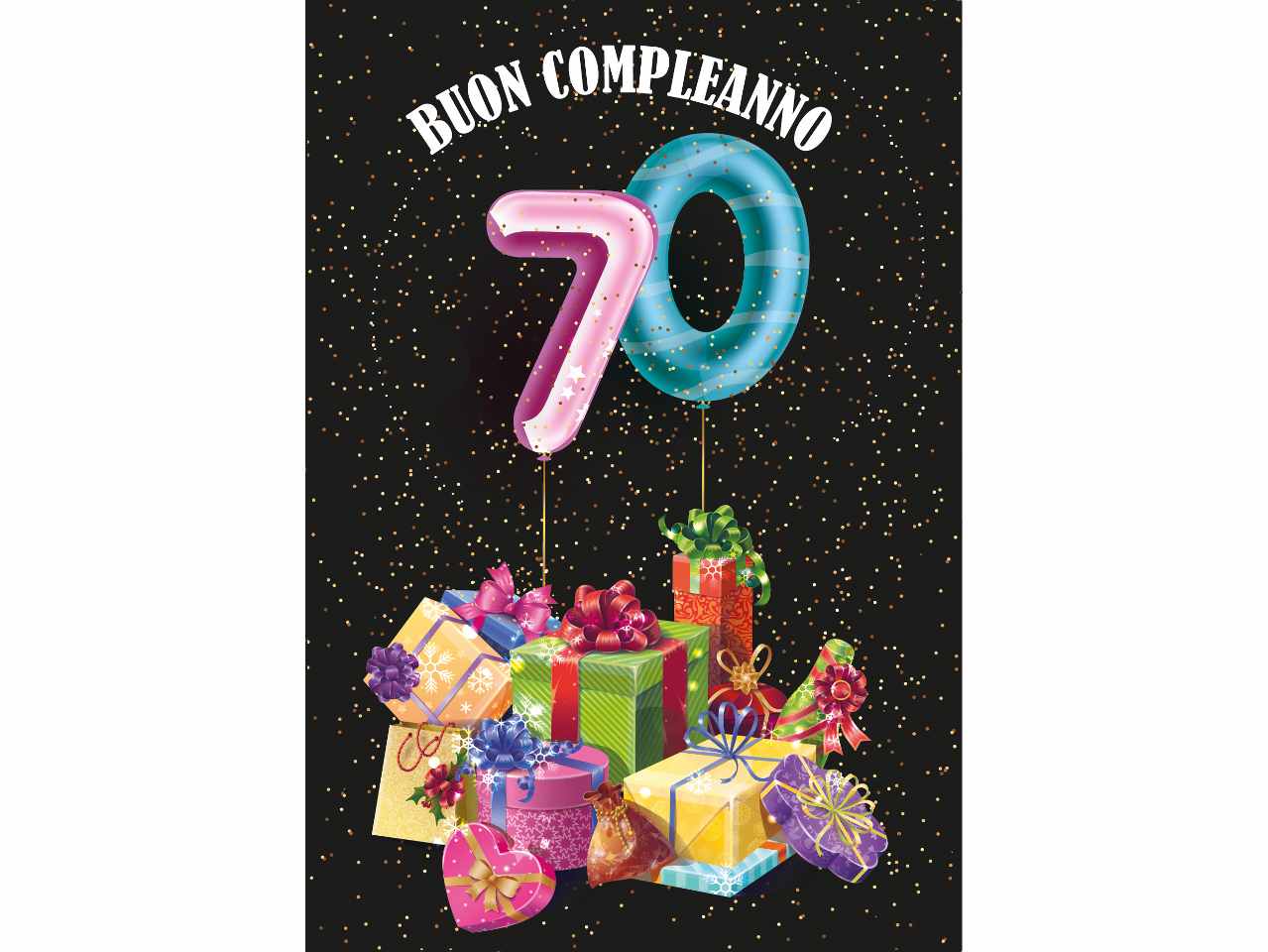 Biglietto auguri buon compleanno 70 anni