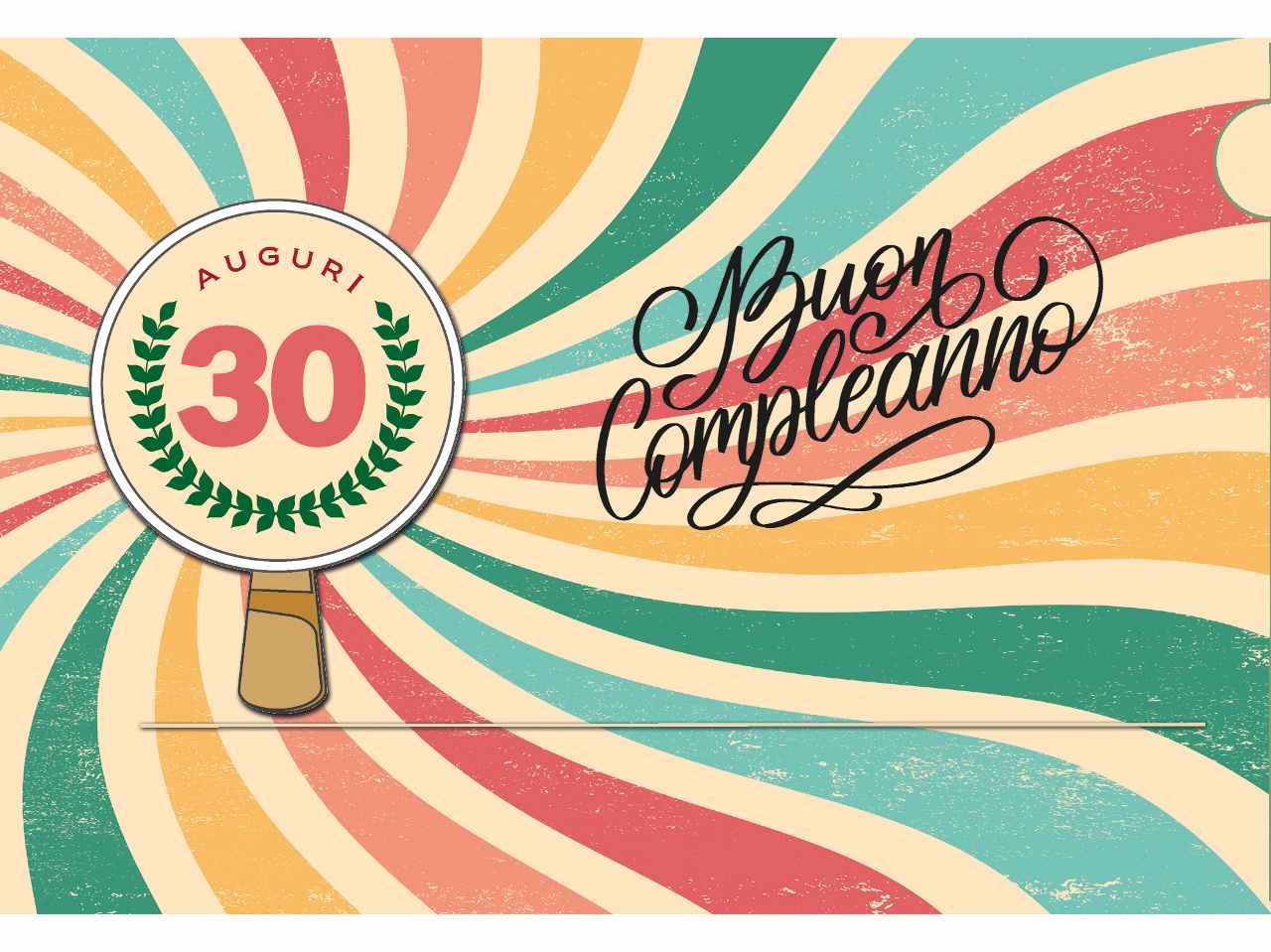 Biglietto auguri buon compleanno 30 anni