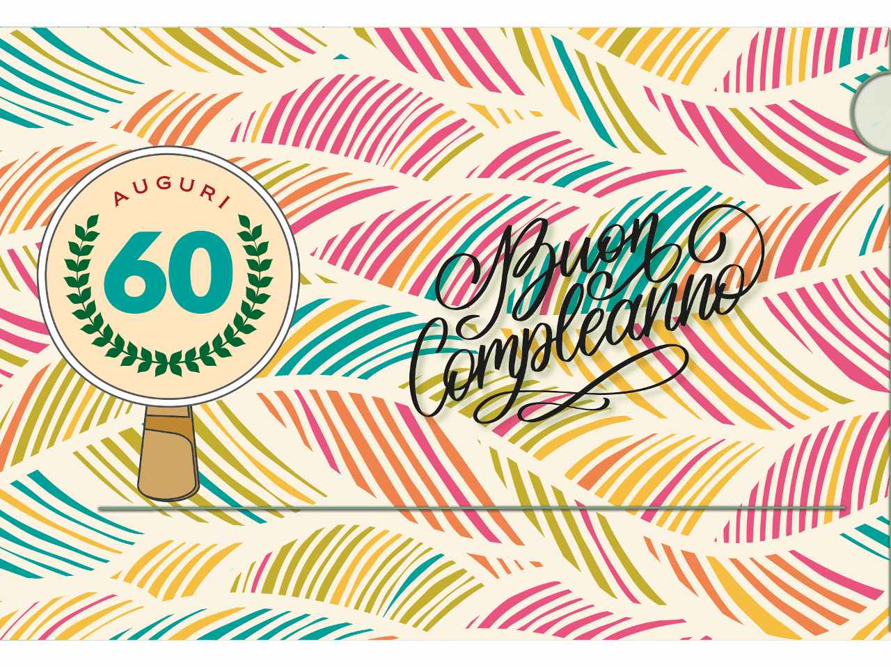 Biglietto auguri buon compleanno 60 anni
