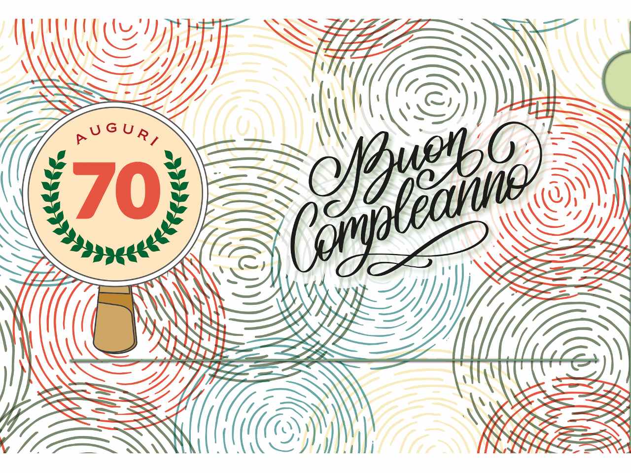 Biglietto auguri buon compleanno 70 anni