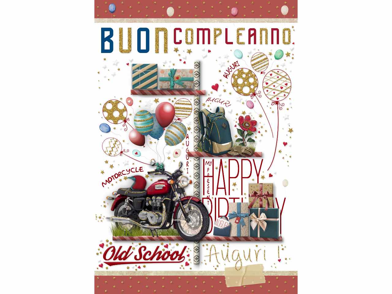 Biglietto auguri buon compleanno