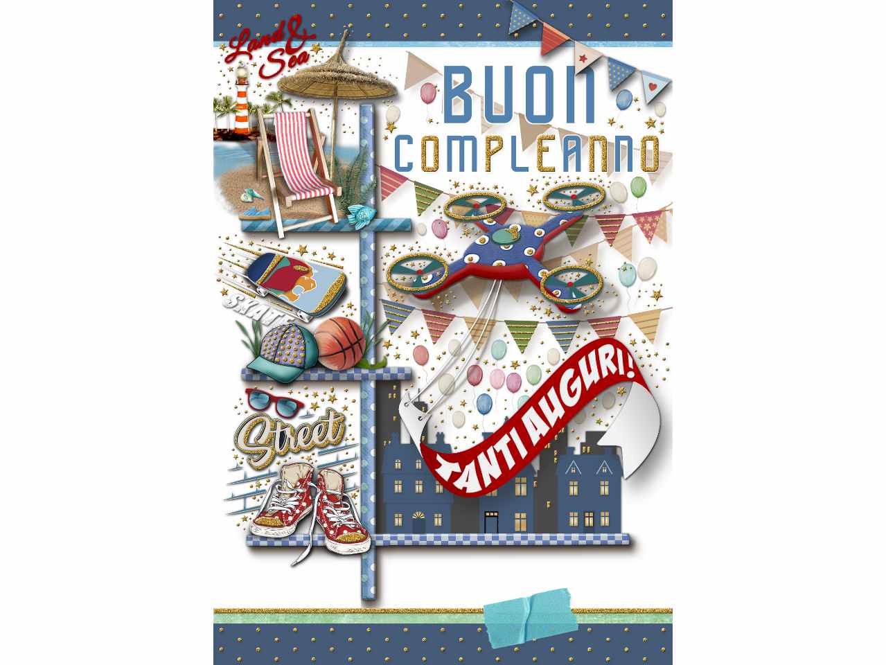 Biglietto auguri buon compleanno