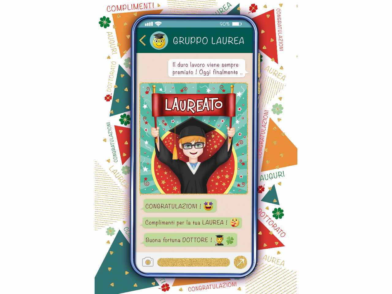 Biglietto auguri per laurea