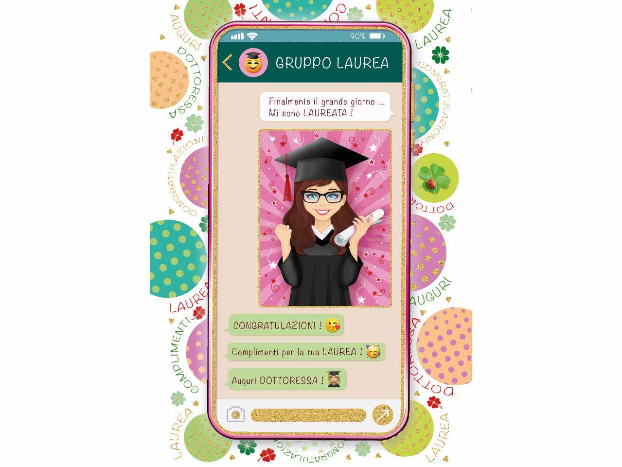 Biglietto auguri per laurea