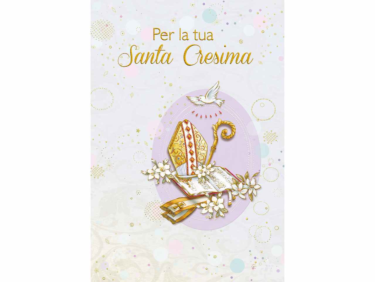 Biglietto auguri per santa cresima