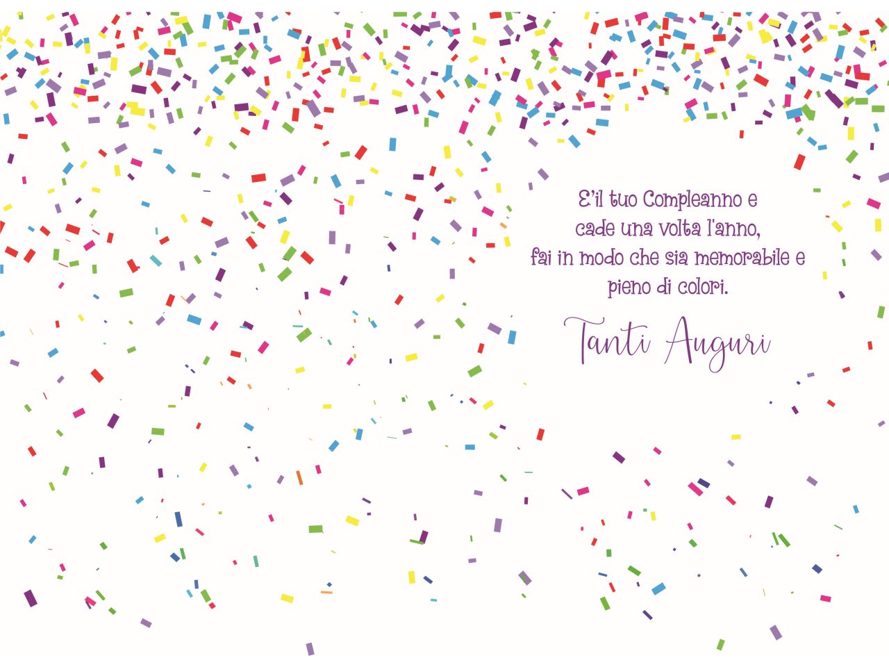 Biglietto compleanno fantasia piante con busta