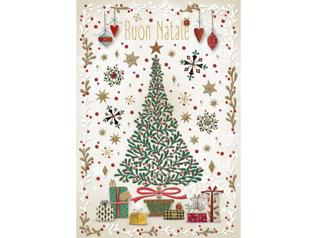 Biglietto natale albero