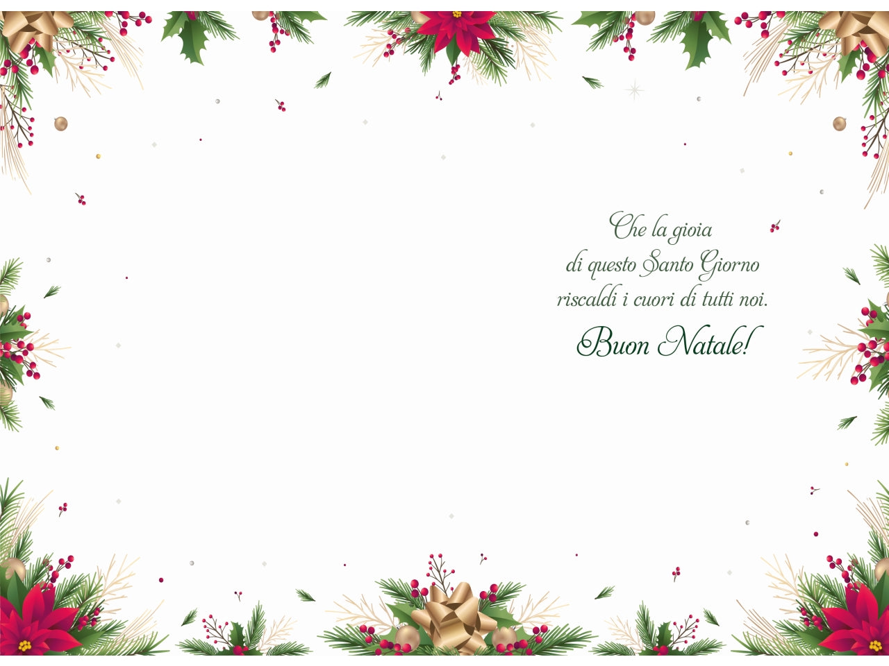 Biglietto buon natale religioso