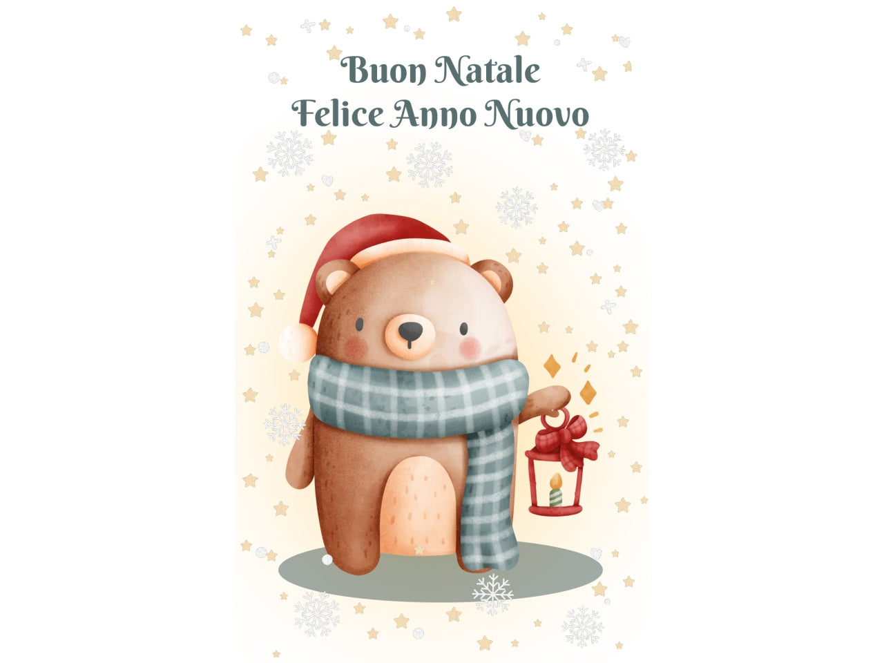Biglietti buon natale mini - la confezione contiene 6 bigliettini