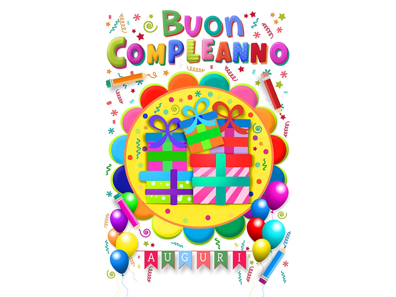 Biglietto buon compleanno