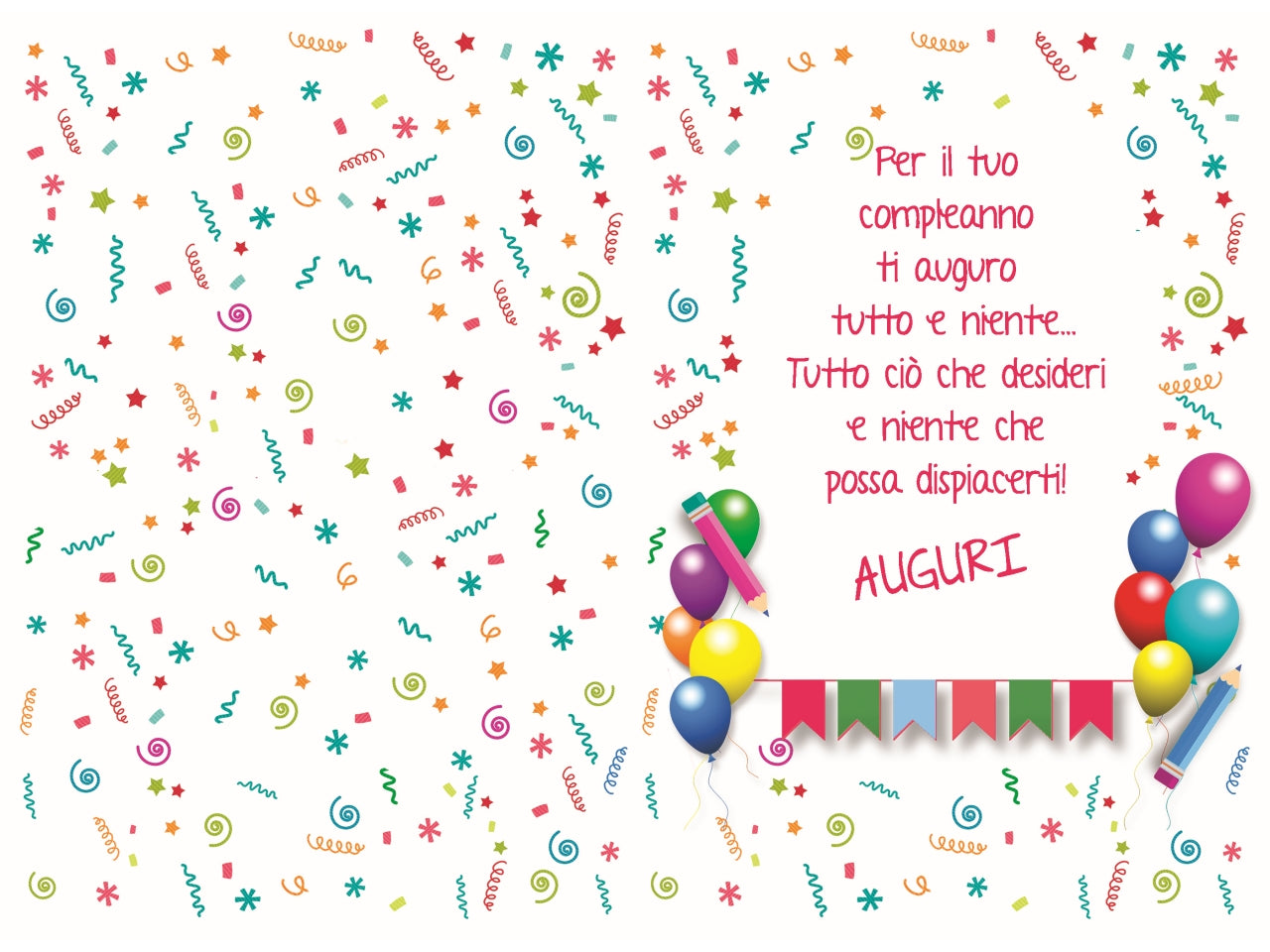 Biglietto buon compleanno