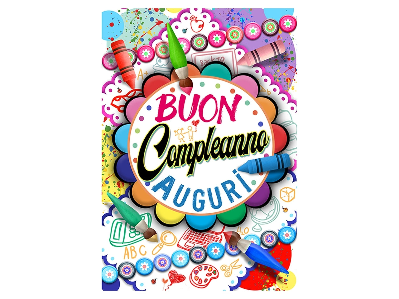 Biglietto buon compleanno auguri