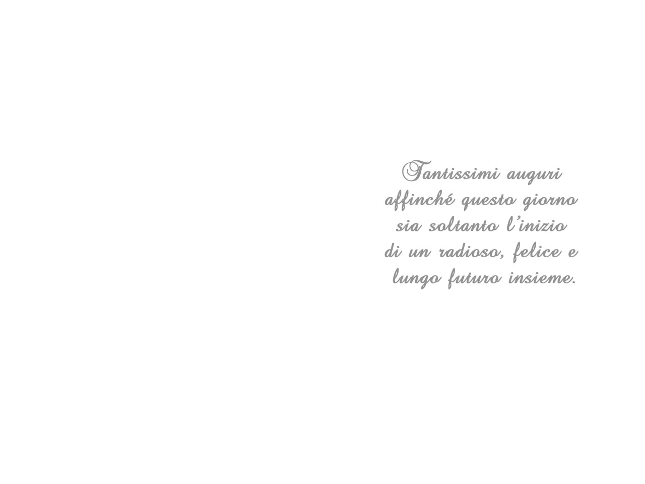 Biglietto felice matrimonio