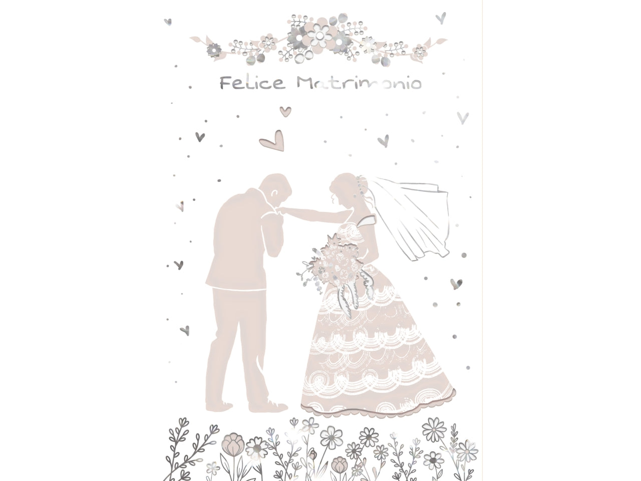 Biglietto felice matrimonio