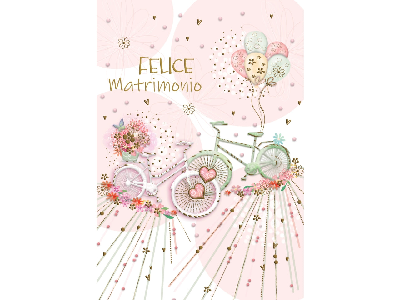 Biglietto felice matrimonio