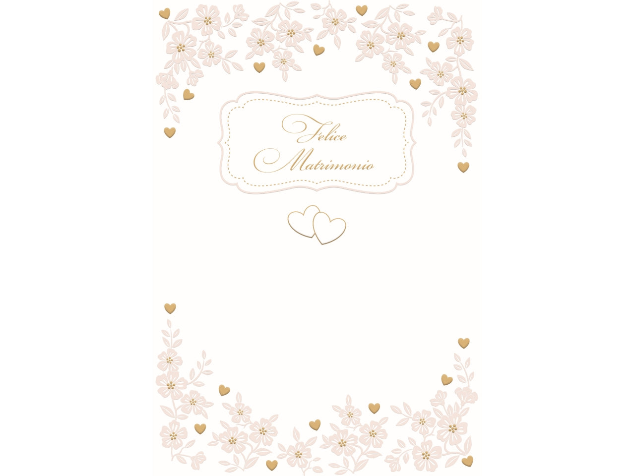 Biglietto felice matrimonio