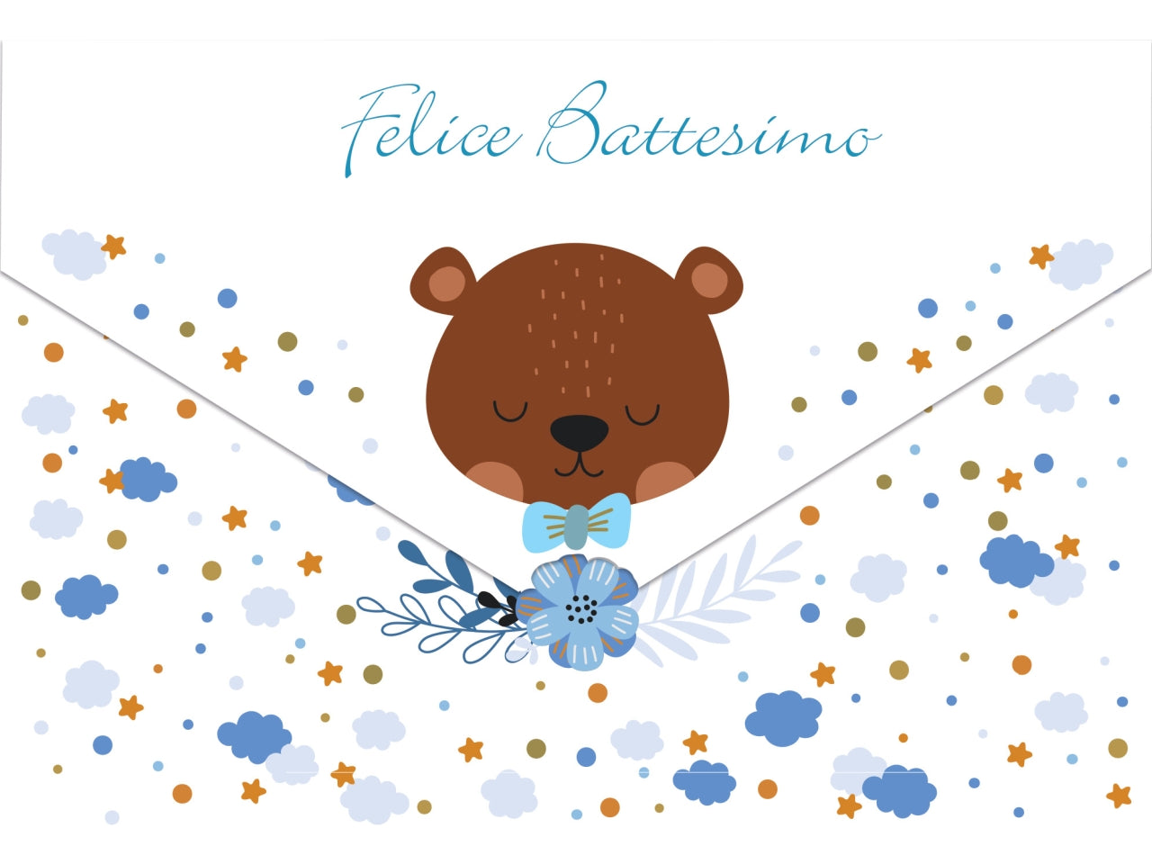Biglietto felice battesimo