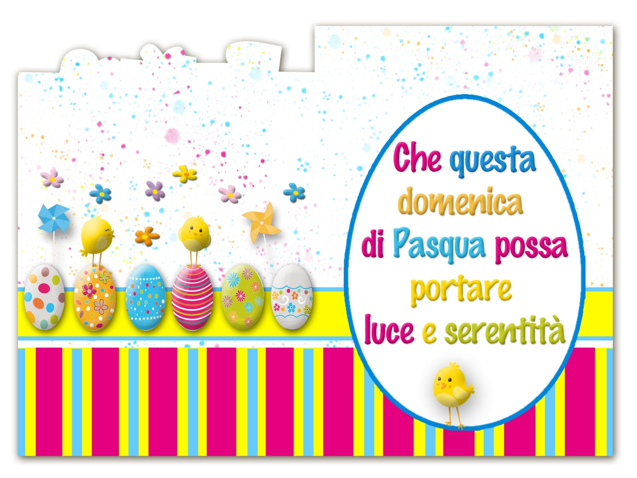 Biglietto pasqua laica
