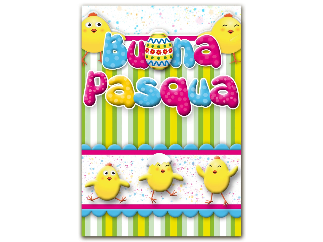 Biglietto pasqua laica