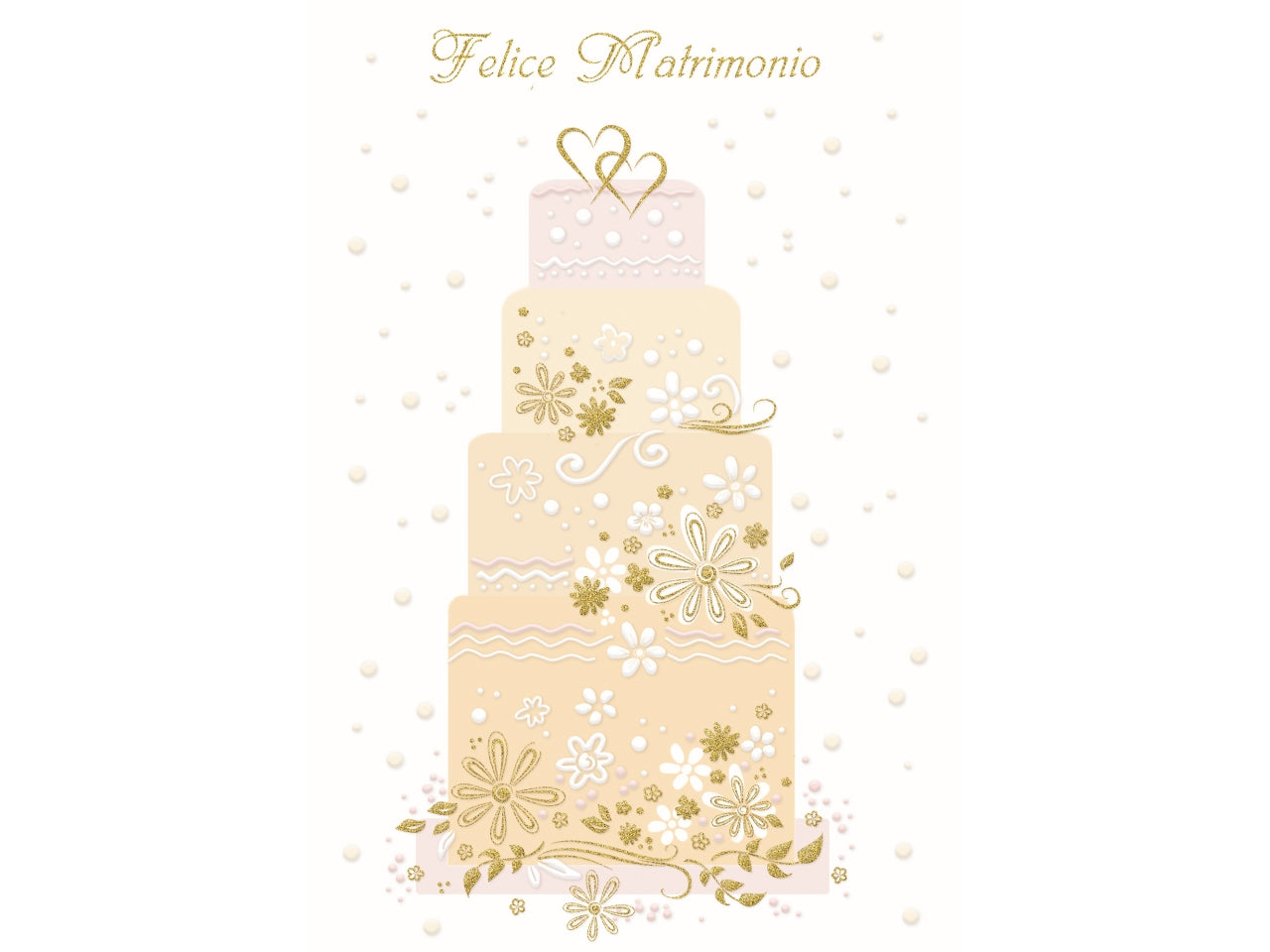 Biglietto mini felice matrimonio torta la confezione comprende 6 biglietti