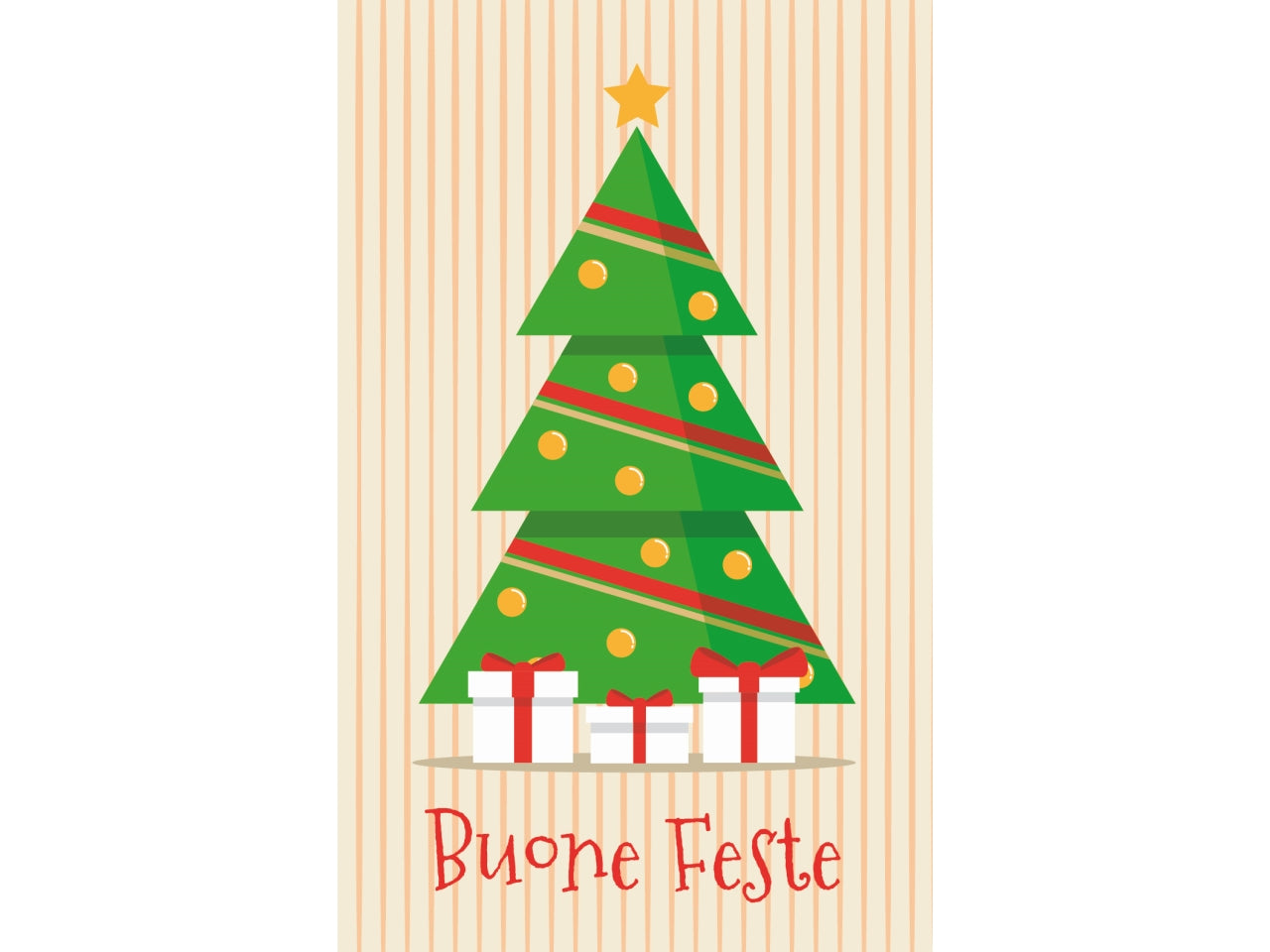 Scatola con 12 mini biglietti buon natale