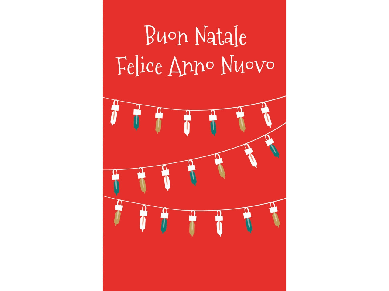 Scatola con 12 mini biglietti buon natale