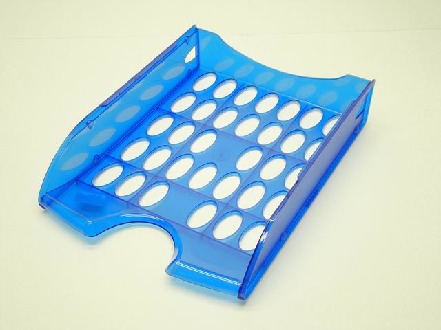 Vaschetta portacorrispondenza trasparente blu e040tb