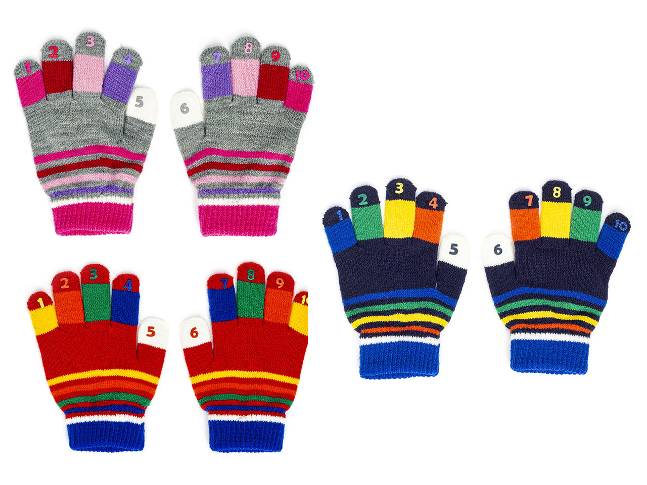 Guanto magico bambino con numeri assortiti