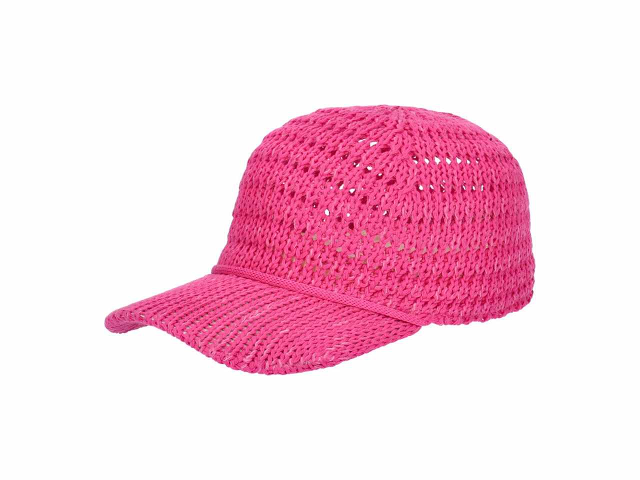 Baseball in cotone traforato colore fuxia
