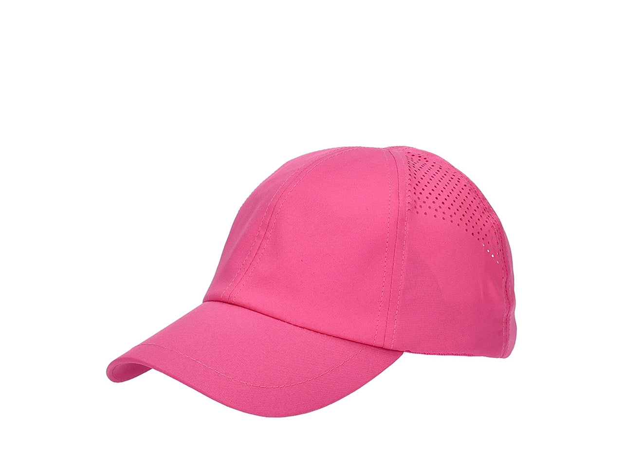 Cappello baseball 6 pannelli in microfibra con laseratura fuxia taglia unica