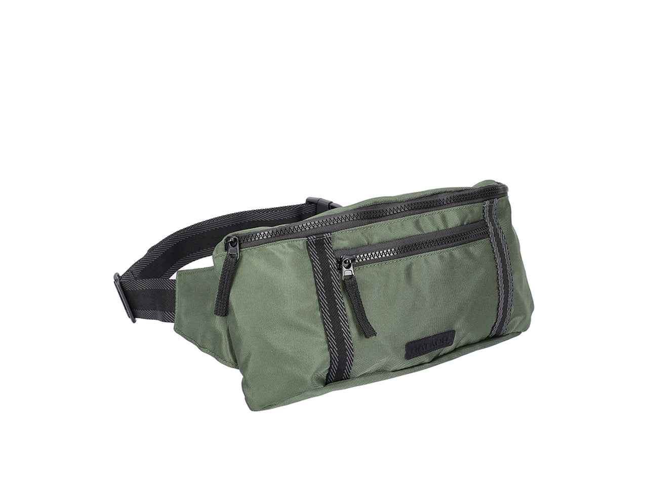 Marsupio grande in poliestere 30x14x11cm verde oliva
