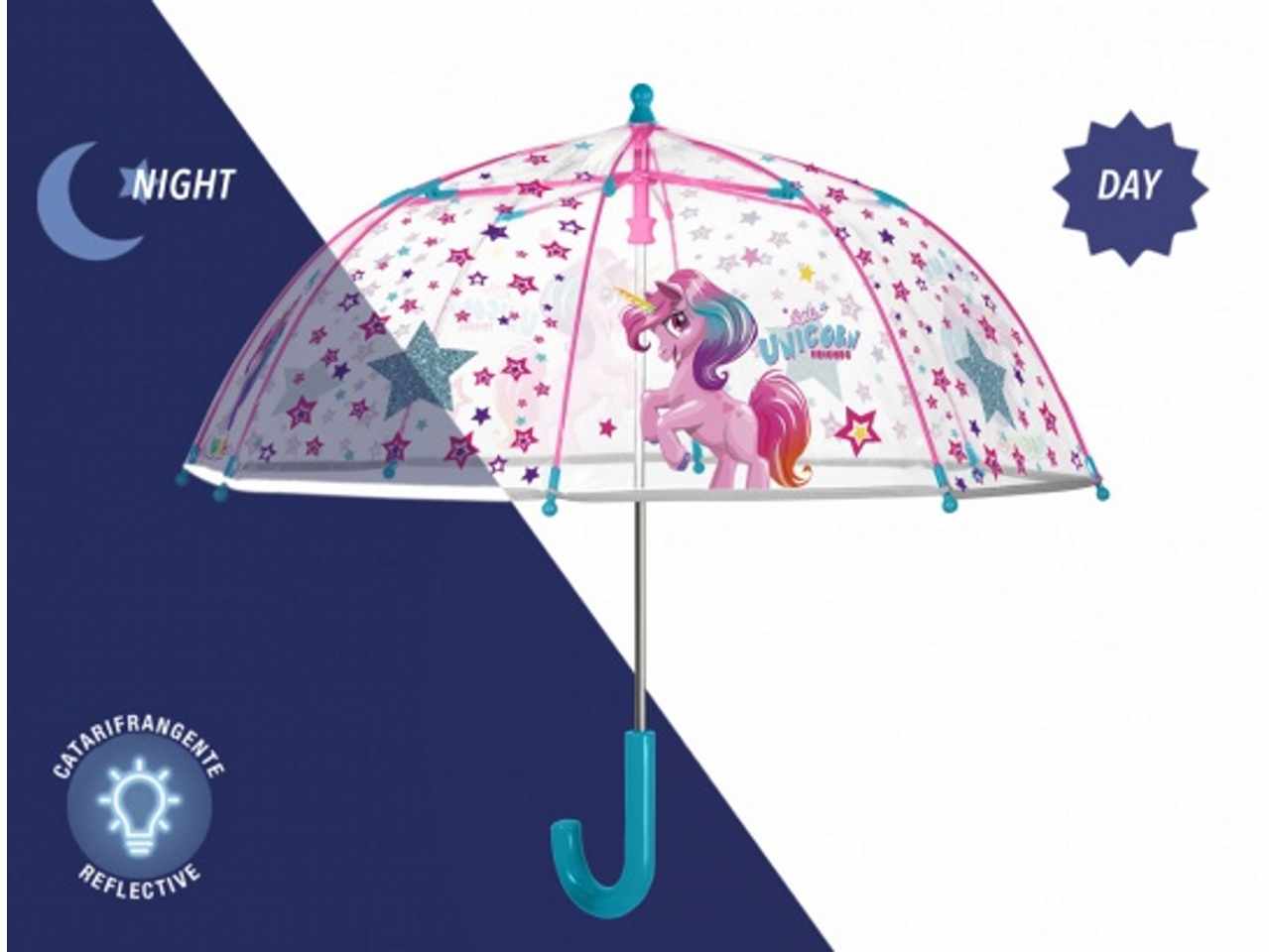 Ombrello 42cm cupola poe unicorno 15605