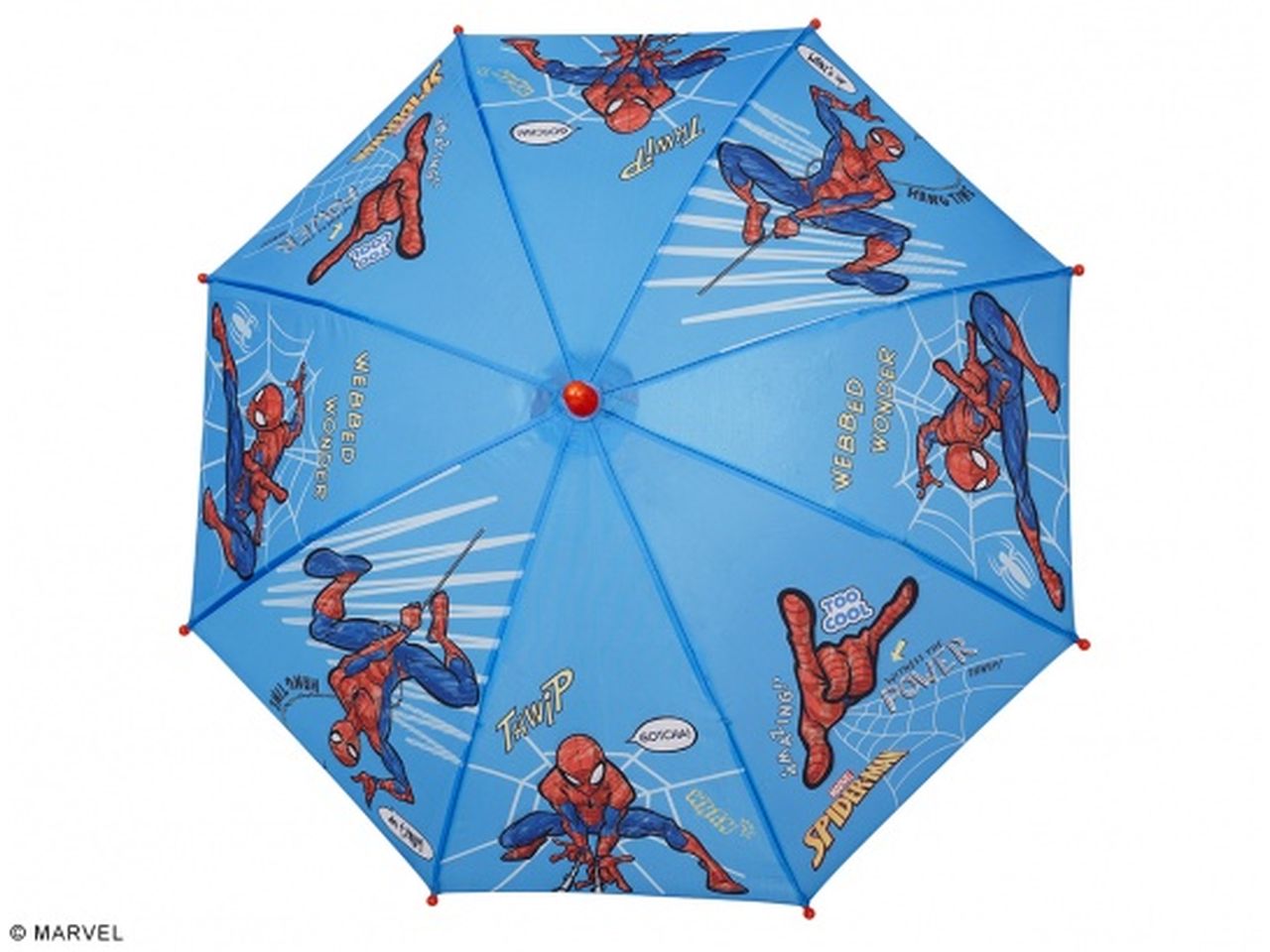 Ombrello con apertura manuale 38 cm con apertura sicurezza fantasia spiderman