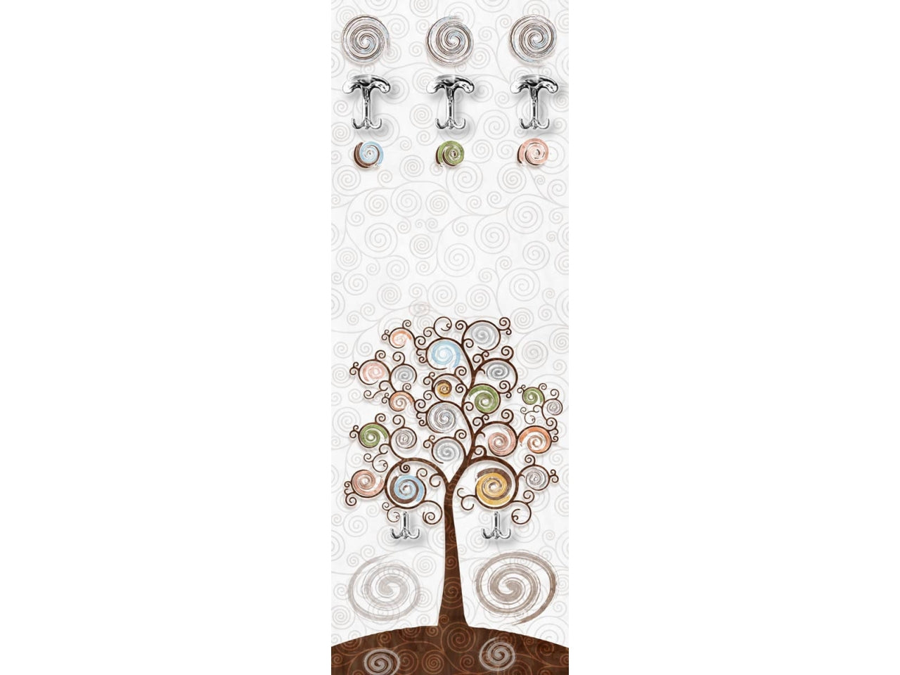Appendiabiti misura 46x125cm tree white
