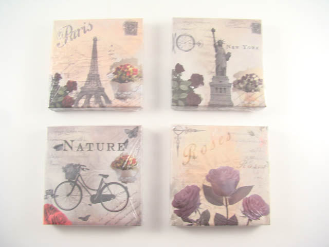 Canvas misura 16x16cm shabby grafiche assortite