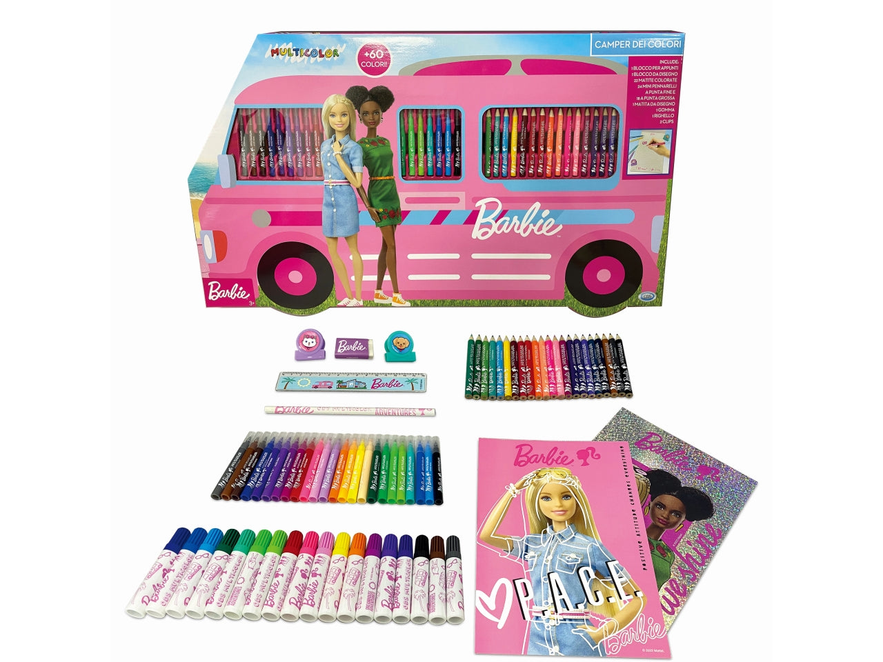 Barbie -  multicolor camper dei colori
