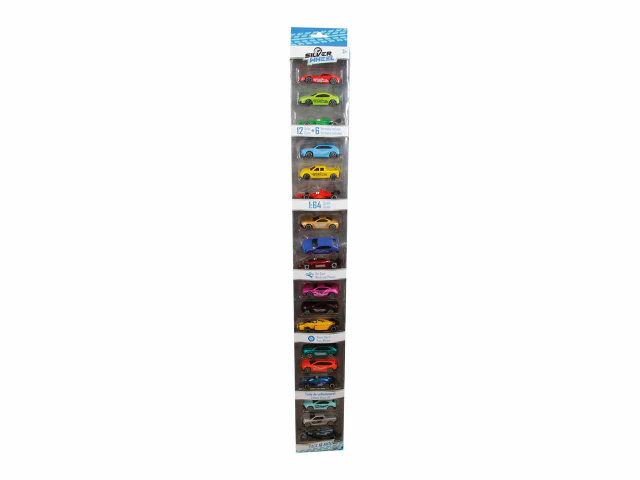 Silver wheel pack 18 auto 1:64 41143