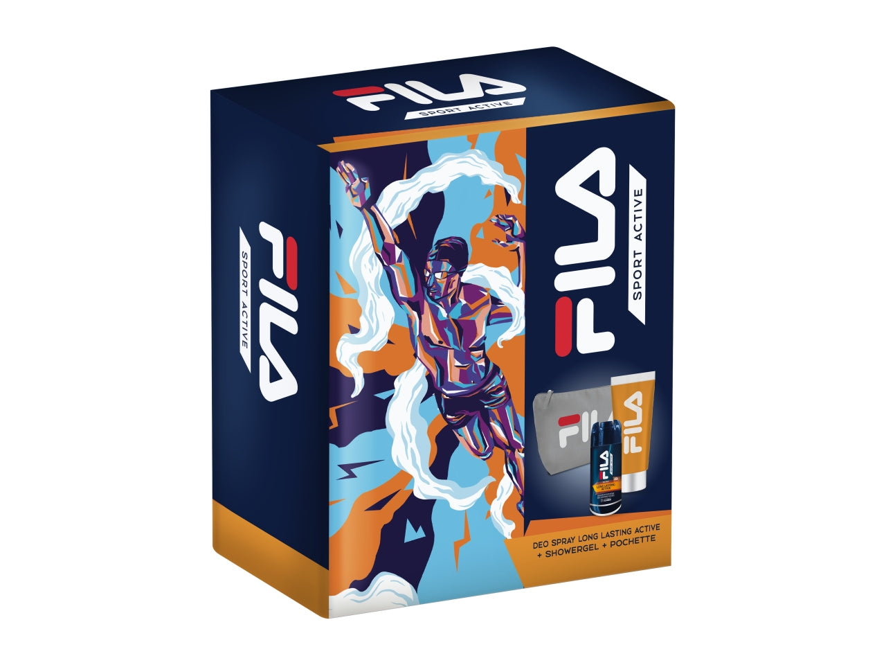 Set regalo fila bravery man deo long lasting active 150ml + showergel 200ml + pochette