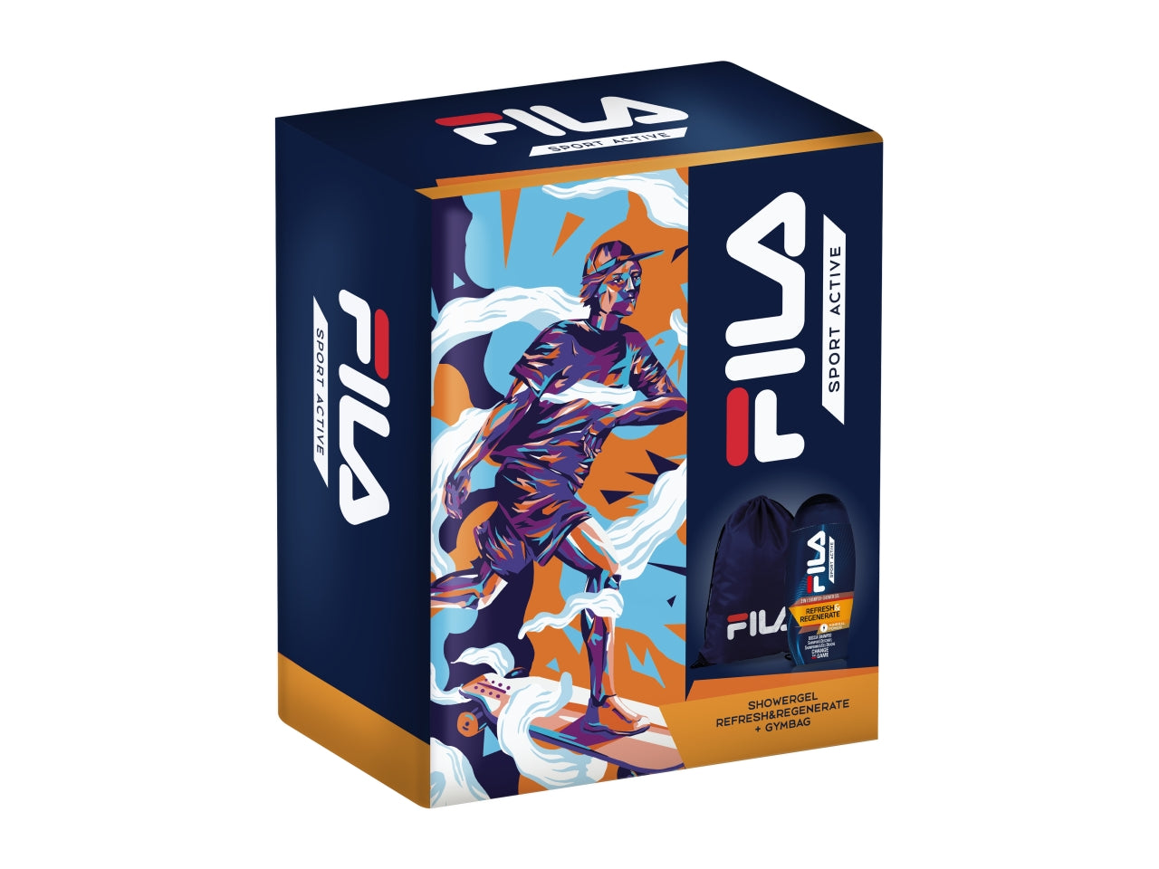 Set regalo fila city man showergel refresh&regenerate 250ml + gymbag