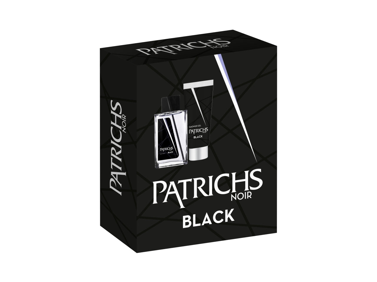 Set regalo patrichs black eau de toilette 100ml + shower gel 200ml