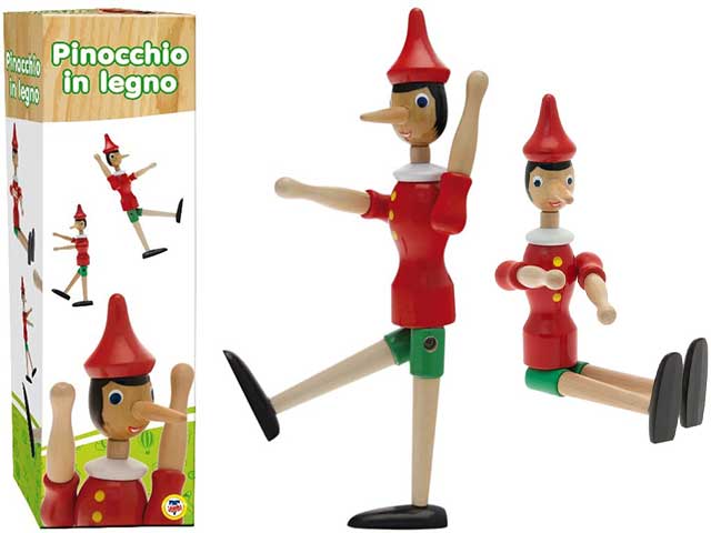 Pinocchio in legno 30cm 40192