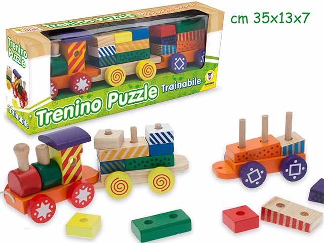 Puzzle in legno trenino 40424