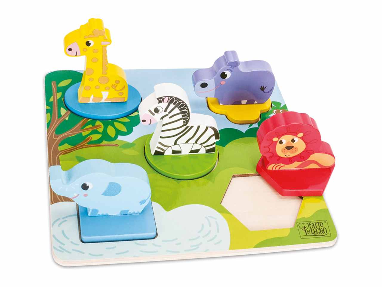 Fatti di legno puzzle savana 40580