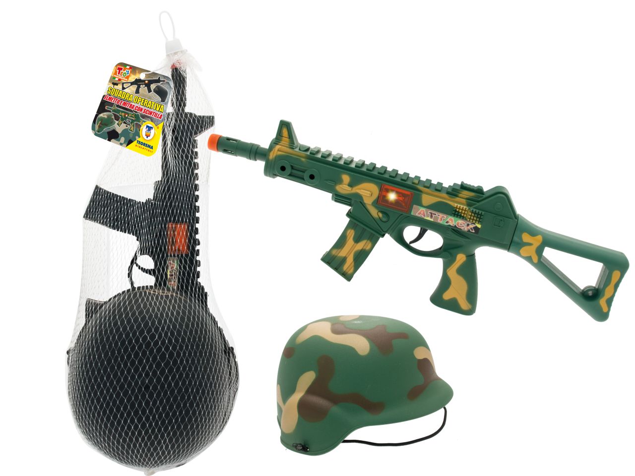 Teo's - military set con casco e mitra 2 modelli