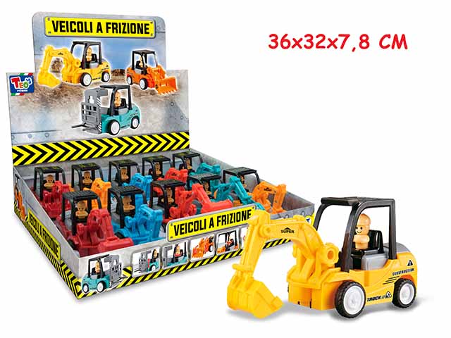 Teo's escavatore funny a frizione 66055