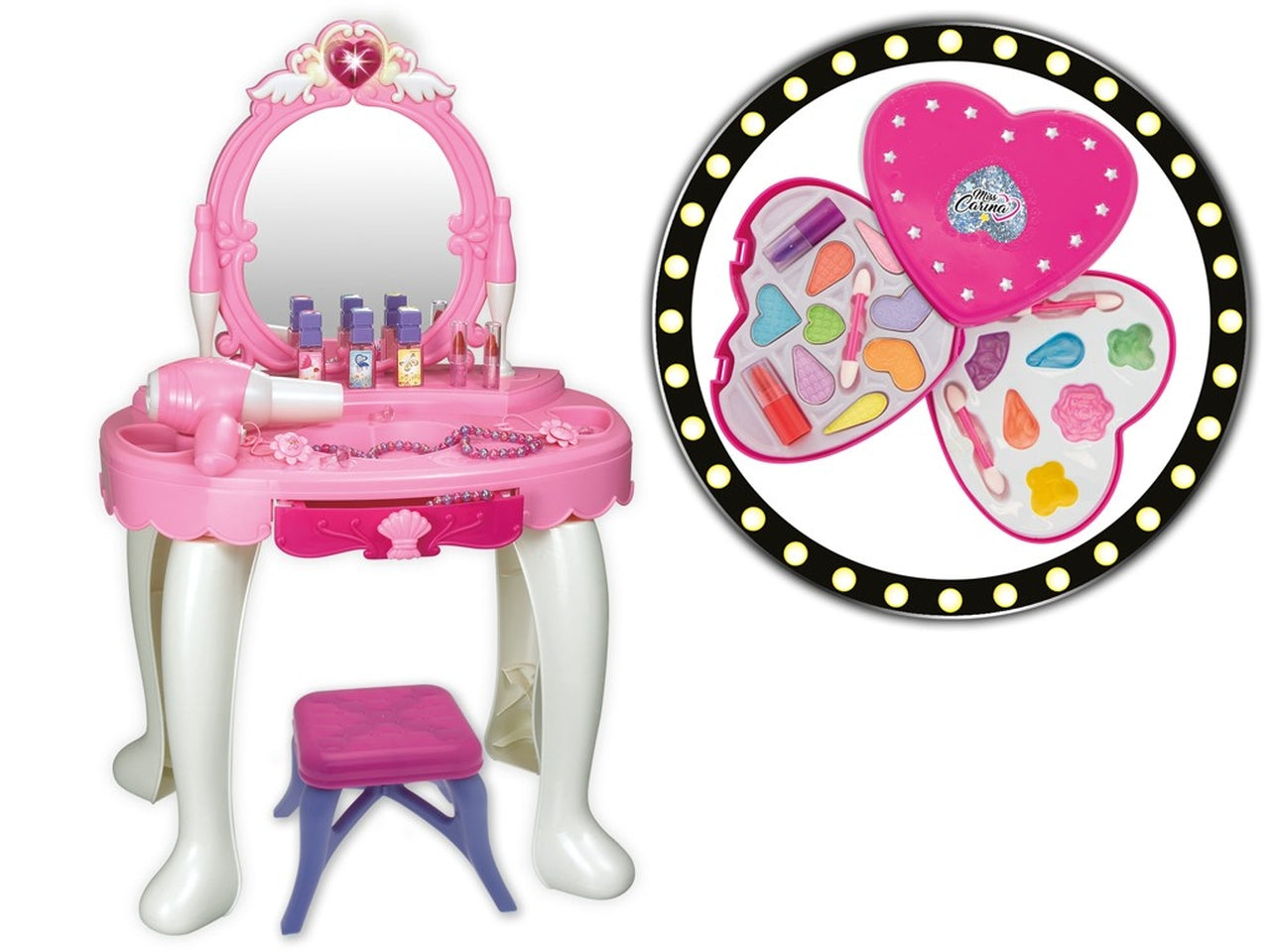 Miss carina specchiera luminosa con trucchi