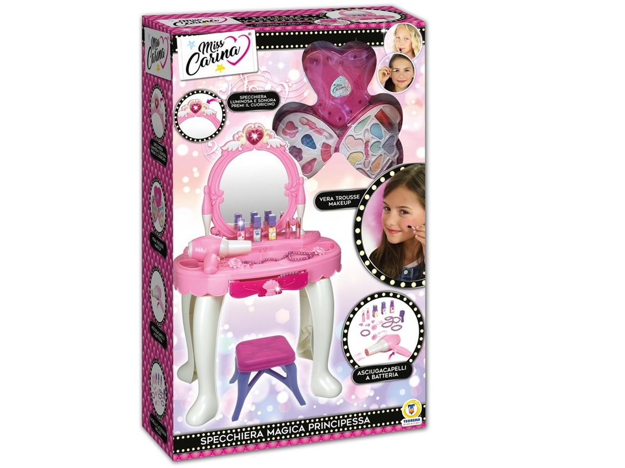 Miss carina specchiera luminosa con trucchi