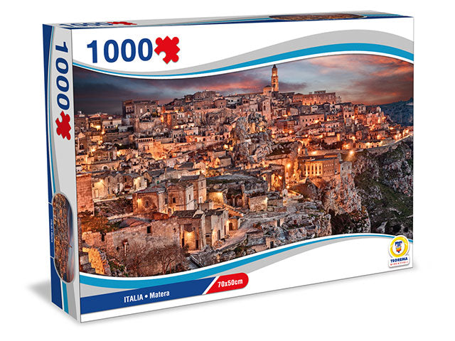 Puzzle italia 1000 pezzi matera 70x50cm 67019