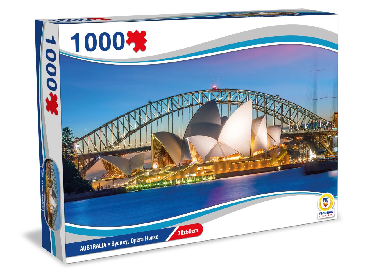 Puzzle 1000 pezzi australia - sydney, opera house 70x50cm