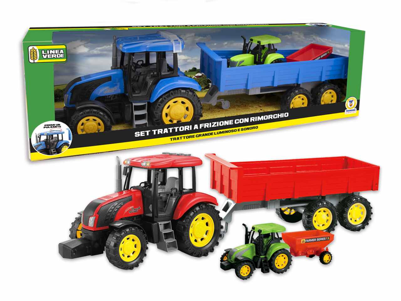 Trattore a frizione c/rimorchio 67350